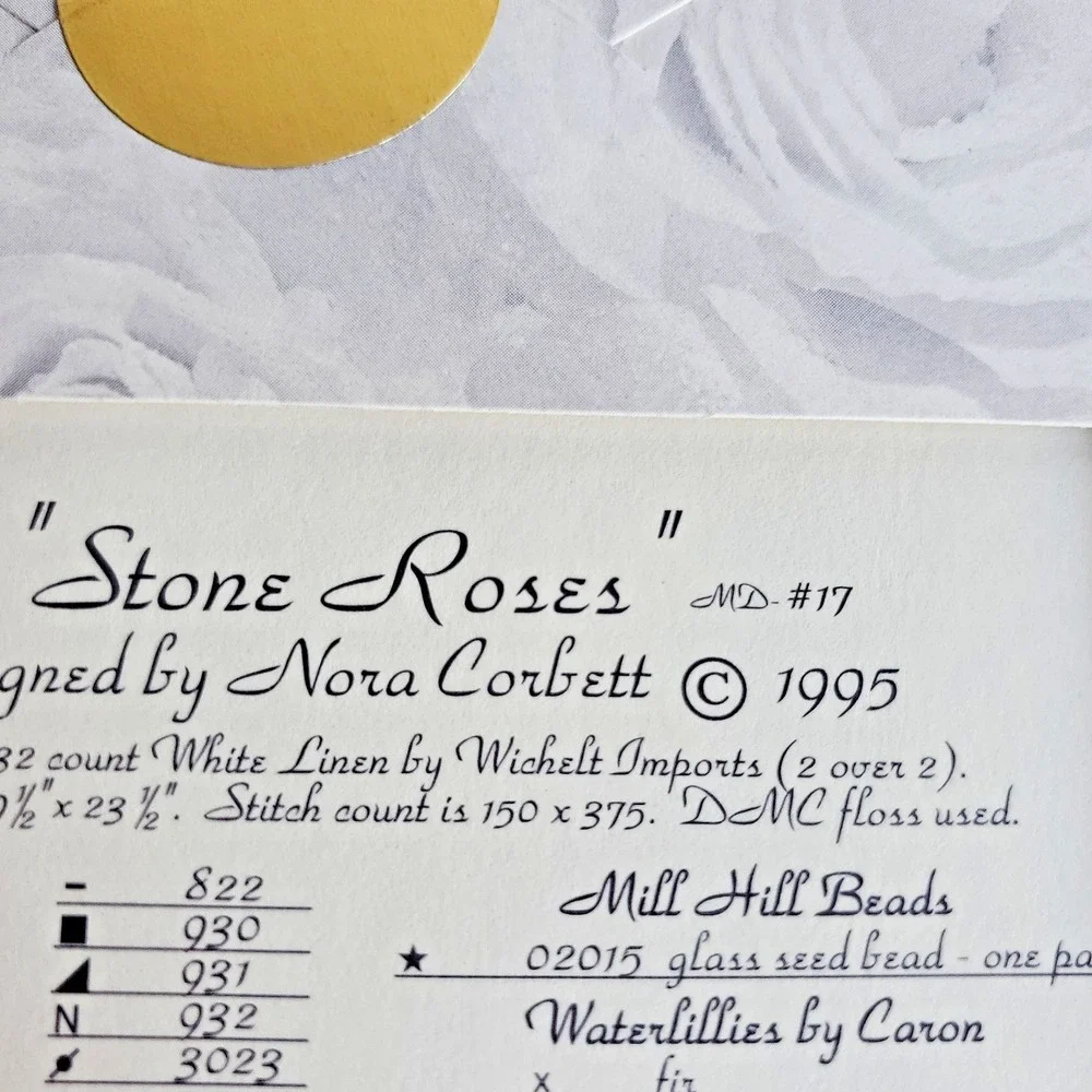 Mirabilia Nora Corbett ROSE CELEBRATION Cross Stitch Pattern Retired MD 23 17 14